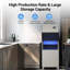 Machine à glaçons commerciale 550LBS / 24H avec rangement 360LBS, réglables à 12 niveaux