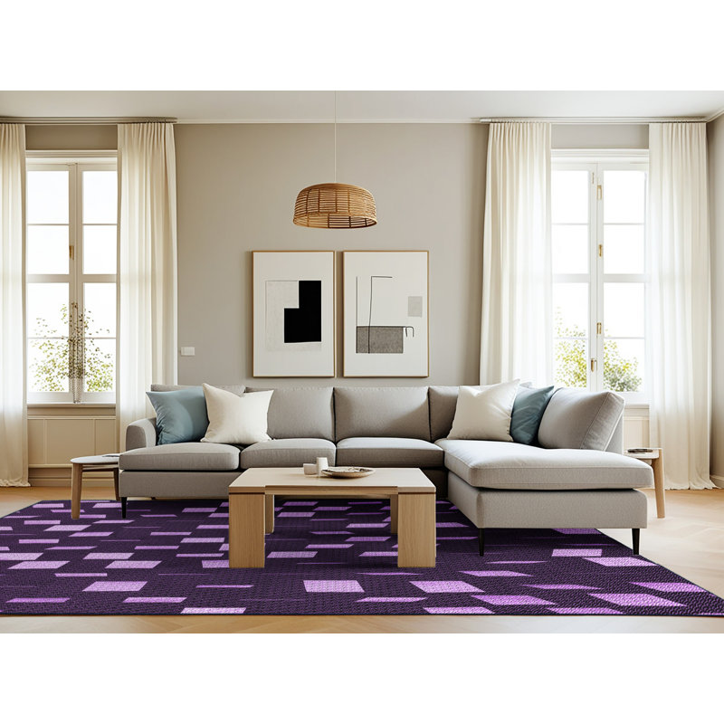 Chenille Geometric Indoor Rug, Rectangle 8' x 10'