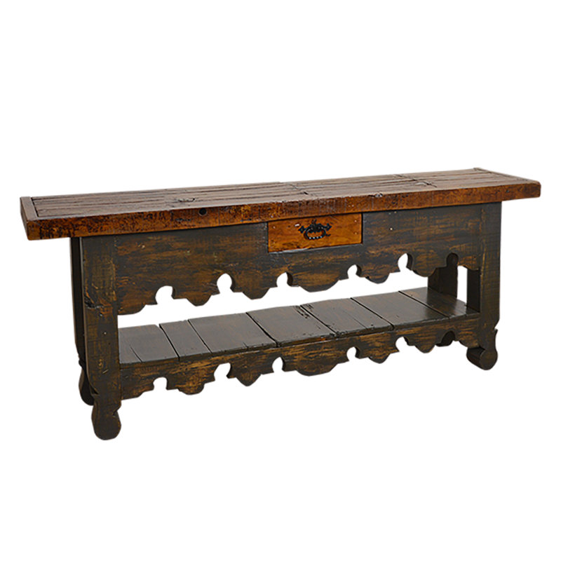 Grey Wash Solid Wood Credenza