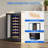 Eorice 12" 21-Bottle Slim Built-In or Freestanding Under Counter Wine Refrigerator, Curved Handle