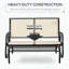 Banc oscillant pour 2 personnes avec structure en acier et toile respirante-1194135114