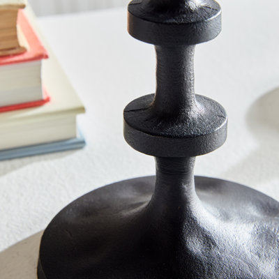 2-Piece Aluminum Candlestick Set