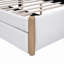 Lit plateforme tapissier avec pieds de support en bois et lit gigogne simple-679142241-679142240