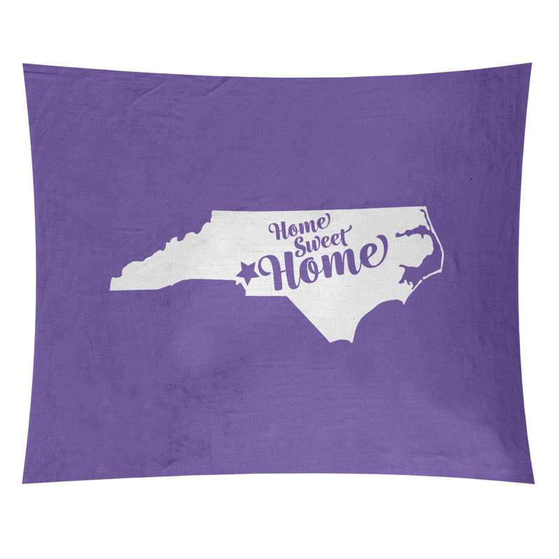 Tapisserie Home Sweet Charlotte, H 27,5 po x l 37,5 po, Mauve
