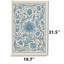 Tapis à volutes classique bleu et crème