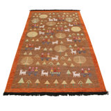 Burano Hand Knotted Wool Animal Print Area Rug