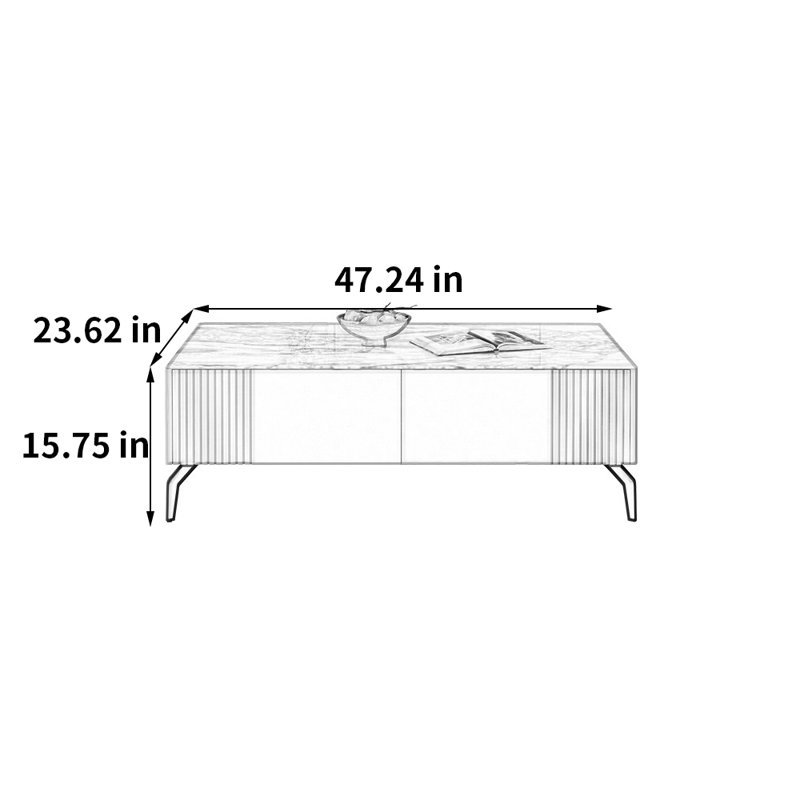 Table basse en pierre de luxe italienne
