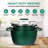 Granitestone 6 Piece Stackable Nonstick Nesting Pots with Lids, Dishwasher Safe-58824786
