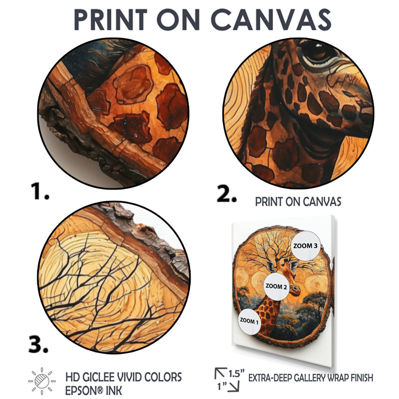 Hunnicutt - animaux, impressions sur toile, H 20 po x l 12 po, Reproduction encadrée d'une seule photo, Doré