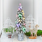 4' Lighted Pine Christmas Tree
