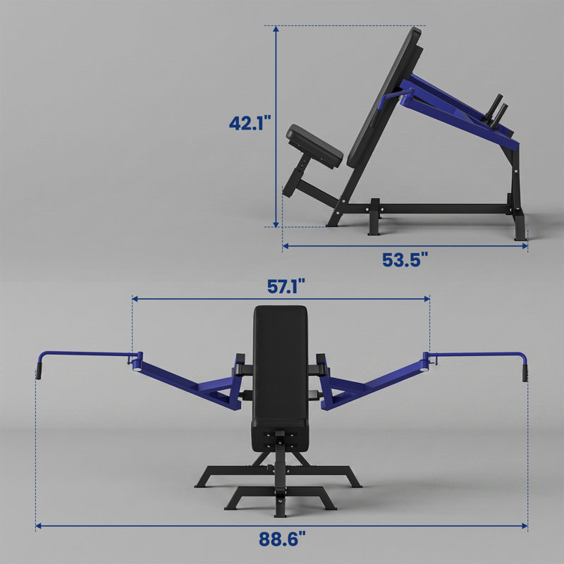 Seated Chest Press Machine, Chest Fly and Reverse Delt Machine with Adjustable Lever Arms, 660 lb Capacity, Adjustable Padded Seat, Padded Backrest, Upper Body Workout Equipment for Home Gym