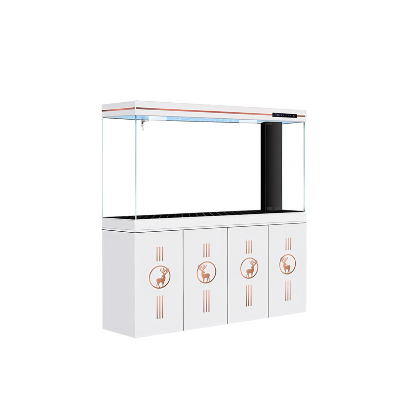 Premium White Large White Bottom-Filter Aquarium