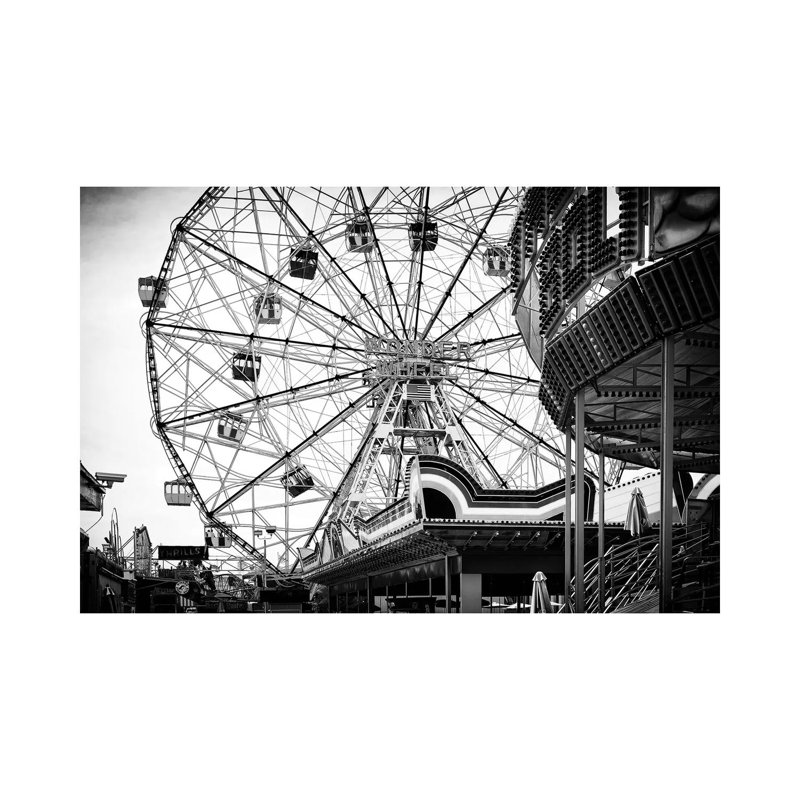 The Wonder Wheel by Philippe Hugonnard - Wrapped Canvas Print, 20.32 cm H x 30.48 cm W