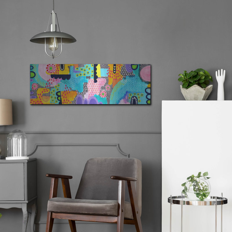 Art mural en métal Red Barrel Studio® «Beachfeet» par Hello Angel, H 12 po x l 36 po