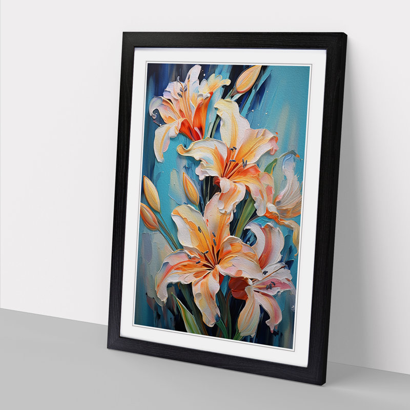 Single Picture Frame Print on Wood, Black Framed, 34cm H x 25cm W