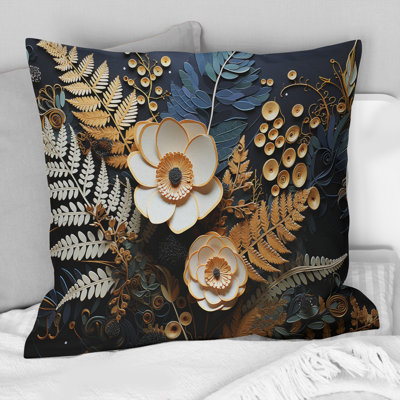 Coussin Ferns Copper Elegance I - Ferns