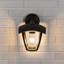 Turgay Matte Black Outdoor Wall Lantern