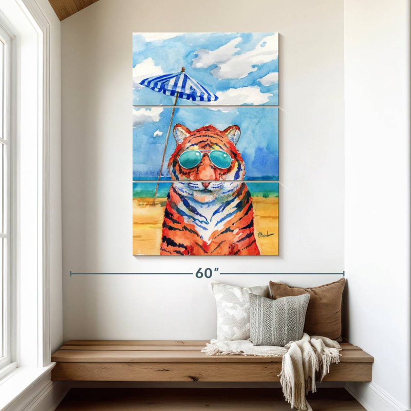 Abat-jour Ketti Tiger, H 50 po x l 32 po