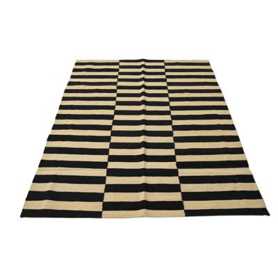 4x6 Petrella Black and White Rug