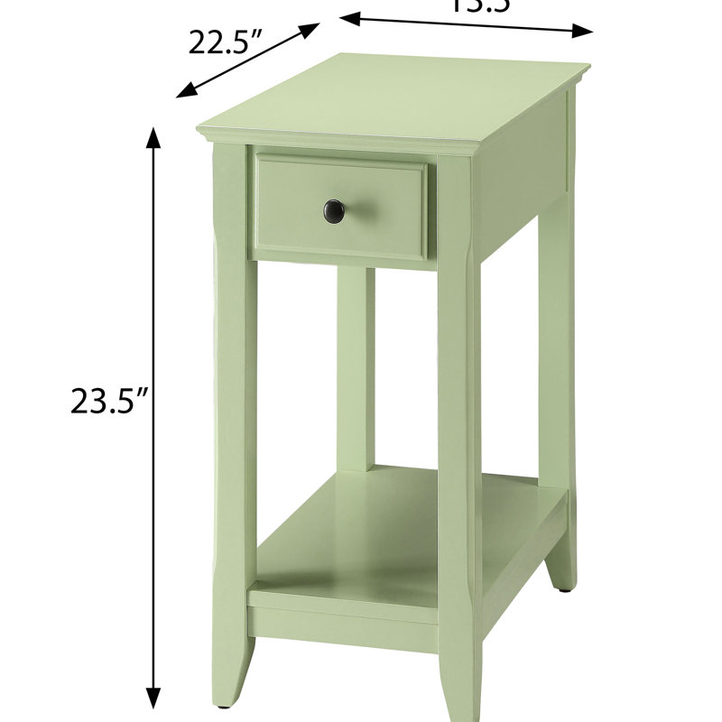 Table d'appoint avec tiroir et tablette pour la décoration intérieure