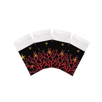 Serviettes de table en satin de coton Coral Reef