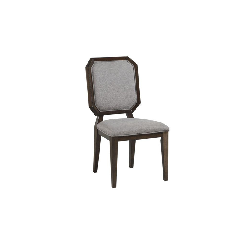 Chaise d’appoint à dossier en gris Queen Anne Demetriu