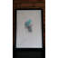Turquoise Graphite Framed Painting
