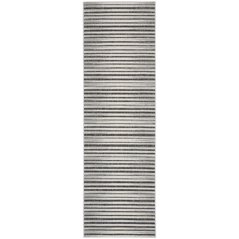 Bessoir Striped Indoor / Outdoor Rug, Runner 2'2" x 7'6"