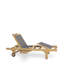 200cm Long Reclining Teak Single Chaise