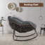 Chaise berçante en métal Bogar