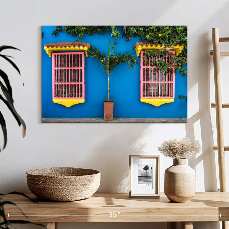 Lilie Pink Colonial Windows, 16" H x 24" W