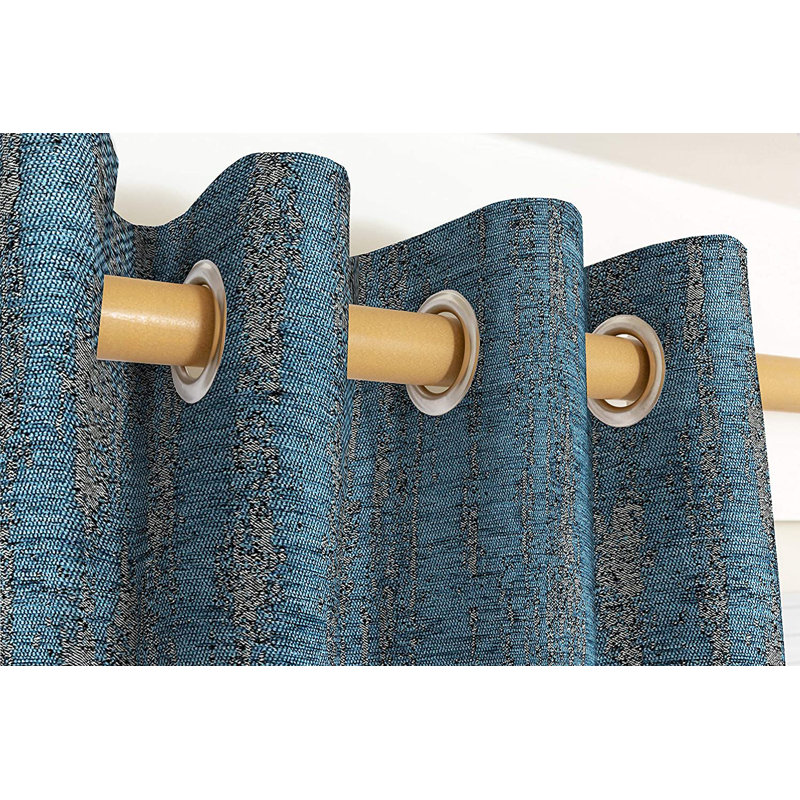 Arispe Room Darkening Curtain Pair, Denim Blue, 228 W x 228 D cm