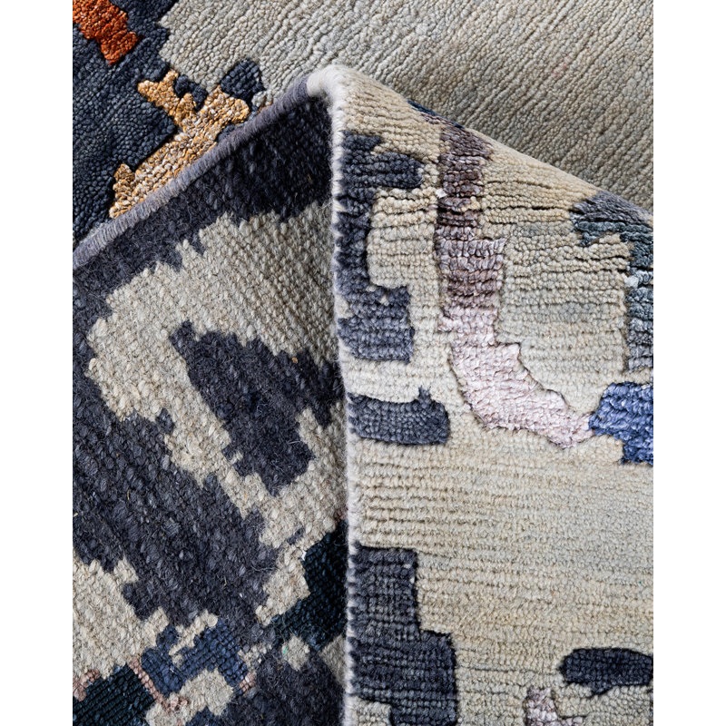Overdyed One-of-a-Kind Rectangle 8'1" X 10'1" Hand Knotted Area Rug