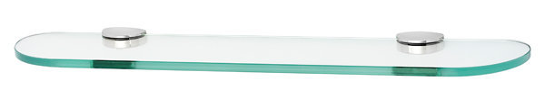 Tablette murale l 18 po Stinchcomb, Chrome poli, H 1,2 po x l 24 po x P 5 po