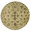 Hand-Knotted High-Quality Gold Round Area Rug