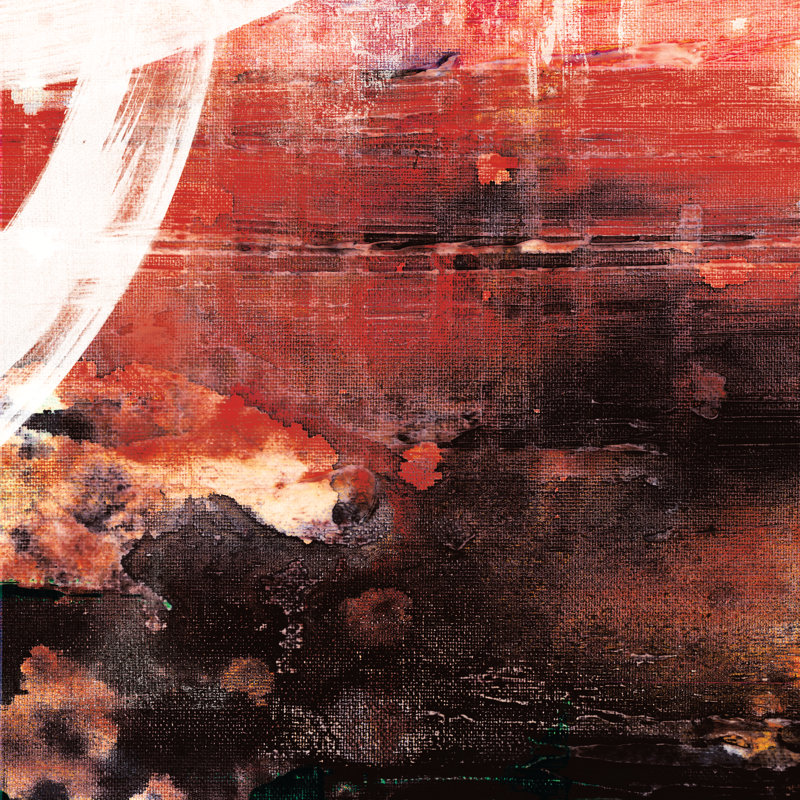 Warm Colour Paint 4 - Wrapped Canvas Print, 30cm H x 30cm W x 3.8cm D