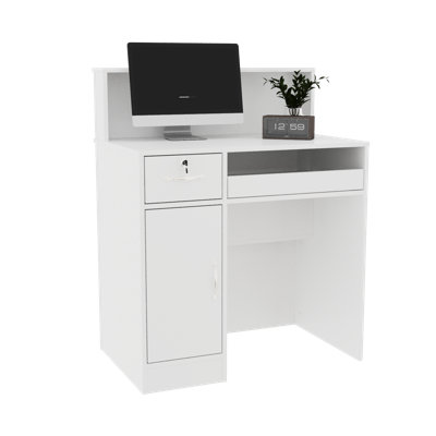 Rectangle Manufactured Wood Reception Desk