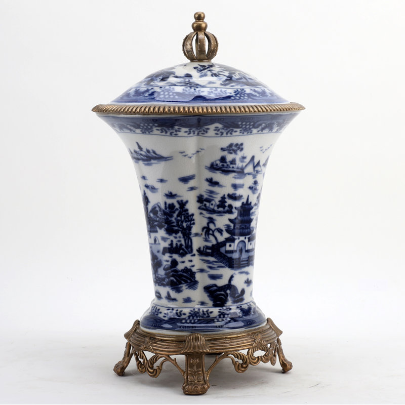 Hand Painted Decorative Porcelain Jar