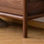Elegant Black Walnut Coat Rack Cabinet