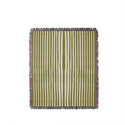 River Stripped Cotton Throw Blanket