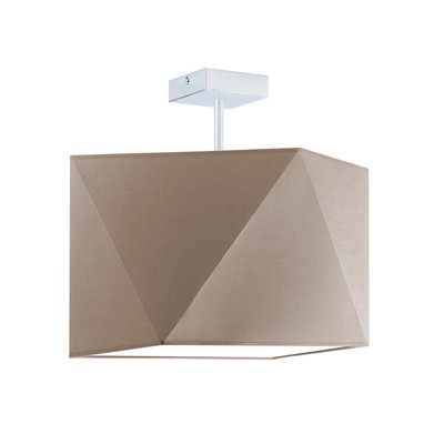 Demarian Fabric Semi Flush Mount