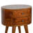 Chestnut Rounded Bedside Table