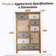 Armoire d'appoint en bois avec 6 tiroirs et 2 portes pour le salon, la chambre à coucher, la salle de bain