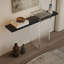 Console moderne en bois massif noir-519605975