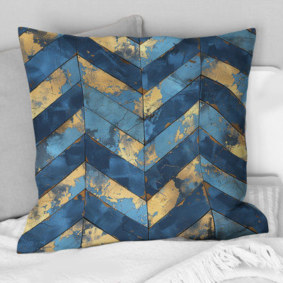 Coussin Chevron Waves II - Glam