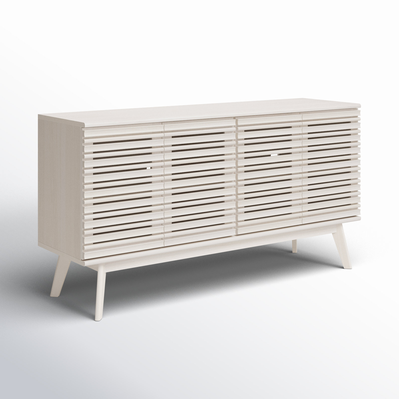 Daima 62" TV Stand, Bleached White