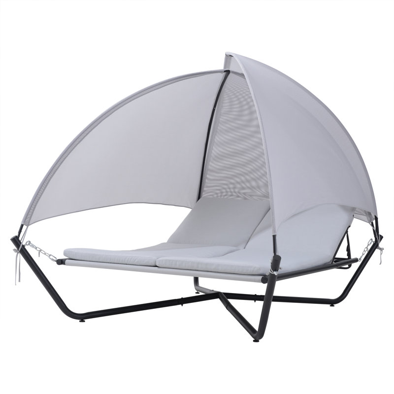 Lit de repos pour terrasse avec hamac 74,4 po de largeur
