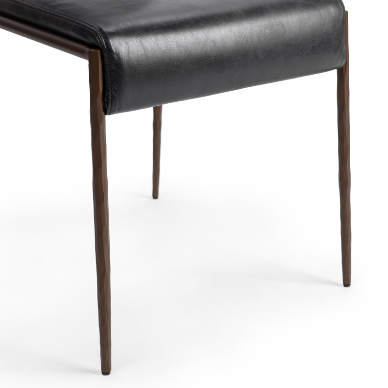 Kayne Upholstered Dining Chair, Jet Black