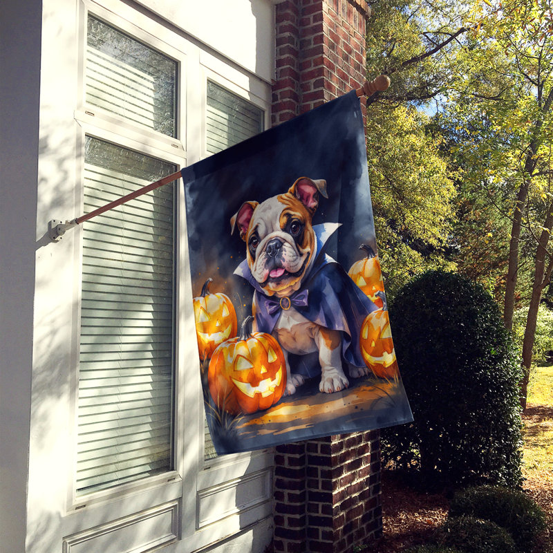 Drapeau de chiot Halloween House, Bouledogue anglais