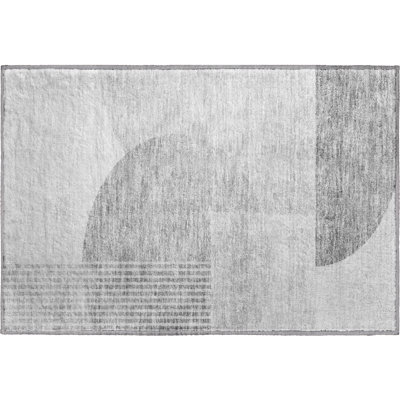 Premium Machine Washable Prisco Gray Rug